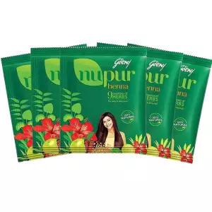 인도 누푸르 천연 헤나 가루 셀프 새치 염색약 400g 5팩