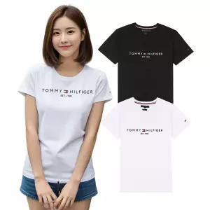 타미힐피거 타미힐피거 반팔티 남녀공용 커플티셔츠