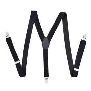 심플 Y자 서스펜더 멜빵 벨트 남성멜빵 여성맬빵 블랙