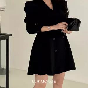 [유아몽드]정장 브이넥 원피스 오피스 하객룩 결혼식 미니 원피