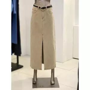 제시뉴욕 세이브존03 제시뉴욕 벨트 앞트임 코튼 H라인 스커트 AWBE85NLDS0210A