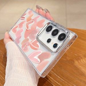 도금 프레임 러브 하트 케이스 갤럭시 A55 A54 A35 A25 A15 5G A33 A14 A34 A52 A53 S20 S21 FE S22 S23 S24 DS-7A