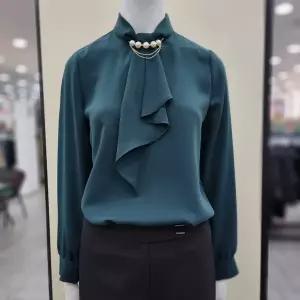 [조이너스] 진주장식 프릴넥 블라우스 JAEW9-WRB110_GN