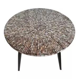 원형 자개상 자개 복고풍 다과상 찻상 나전칠기 교자상