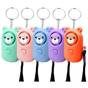 TTN 곰돌이 어린이 호신용 경보기 여성 아동 호신용품 초등학생 경보기 키링