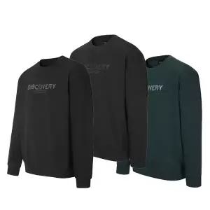 갤러리아 디스커버리 남여공용 빅로고 변형 기모 맨투맨 DXMT53056