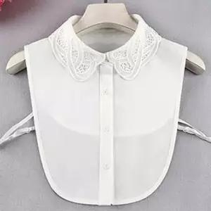 자수 펀칭 레이스 넥케이프 레이어드 카라 페이크카라 레이스케이프 넥레이스 목레이스 목칼라