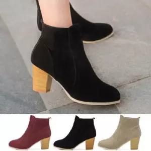 부티 데이트 오피스 스웨이드 하프 겨울워커 가을 겨울 여자신발