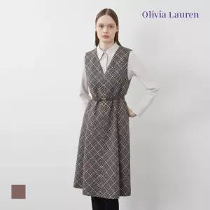 [올리비아로렌] 서스펜더 벨티드 원피스_VOROA3WA191