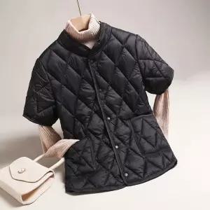 반팔 패딩 캐주얼 봄 여성 중년 겨울 하객룩 조끼 경량