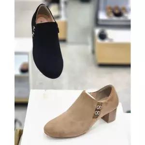 [탠디]여성 스웨이드 큐빅장식 부티 5cm 구두