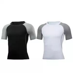 꾸안꾸 ISST10 네이비 프랭키뉴욕 디자인 슬림핏 무지 남성숙 반팔티