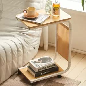 2단 이동식 트롤리 사이드 테이블 협탁 미니테이블 북트롤리 쇼파테이블 침대협탁 소파테이블 원목테이블