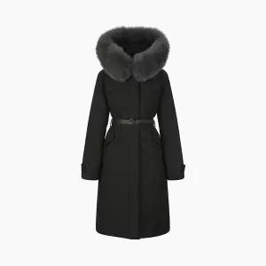 [에고이스트]인퀼팅 벨티드 폭스퍼 구스 롱다운 ER4TD006_s