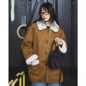 [갤러리아] LAP 페이크 스웨이드 무스탕코트 AR4MZA60