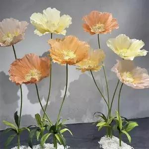 자이언트 종이꽃 diy 세트 플라워 대형 미인 종이공예 웨딩 소품 대형꽃 카네이션 종이