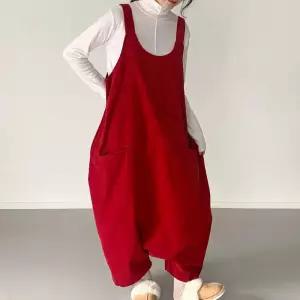 여자 항아리 빅포켓 빅사이즈 오버롤 점프수트