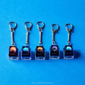 나혼렙 나 혼자만 레벨업 LED 키캡 키링 5종홀더 캐릭터링 링부자재 가방링 열쇠걸이 고리 링만들기 링제작