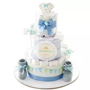 베이비베이커리 NEW 프린스 3단 기저귀케익