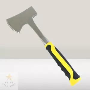 고강도 스틸 손도끼 캠핑 도끼 나무 장작 쪼개기 34CM