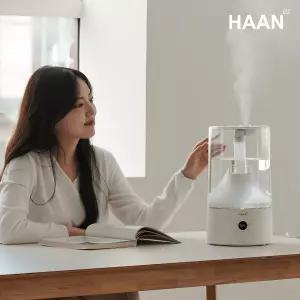 한경희 초저소음 에어미스트 무드등 대용량 5L 간편세척 리모컨형 복합식 가습기 HA-HD800HA