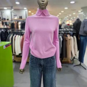 시슬리/애플아울렛/캐시미어 넥 트임 니트 SAKP43461