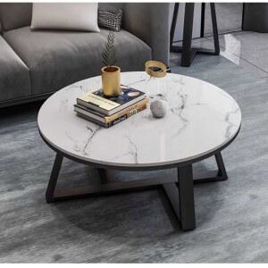 원형 대리석 테이블 주방 세라믹 미니 모던 60cm 상판 티테이블 라운드 서랍
