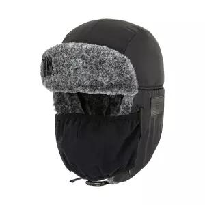 밀레 따뜻한 남성 고소모 겨울 방한 마스크 귀달이 털모자