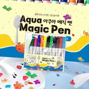 어린이선물 아쿠아 매직펜 (11색+스푼포함) 그림물놀이 욕조놀이
