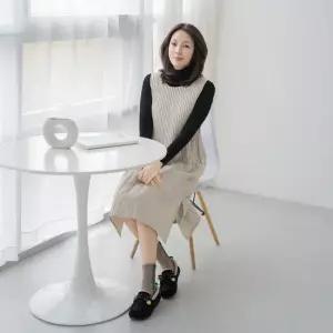 엄마옷 마담4060 플리츠누빔원피스 데일리 중년여성 -ZOP2511007-