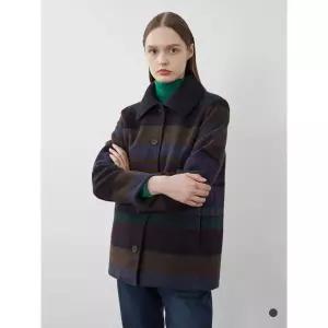 갤러리아 올리비아로렌 니트 카라 스트라이프 자켓 VVCFU3W9371