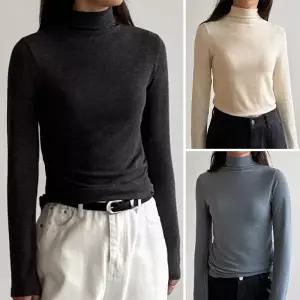 여성 국산 앙고라 무지 반폴라 긴팔티 기본티 이너티 -WTS0988- 가을 겨울