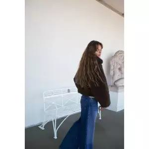 [국내] 자라 ZARA 롱 페이크 시어링 쇼트 코트 - 브라운 8372/223/700 5363526