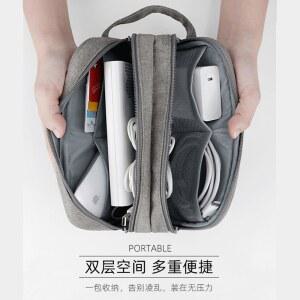 노트북파우치 마우스 충전기 어댑터 충격 가죽 하드 슬리브 보관백 패킷 가방,