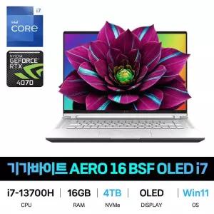 IT_기가바이트 에어로 AERO 16 BSF OLED i7 Win11/SSD 4TB 재고보유