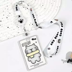 투명 카드 케이스 사원증 목걸이줄 출입증 카드목걸이 카드홀더