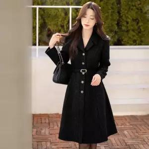 XXL까지) 기장선택) 자이온 트윙클 트위드 플레어 벨트 원피스 겨울 하객룩 격식룩 연말룩 빅사이즈