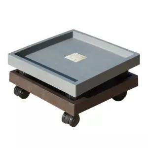 특대형 화분 받침대 모던 바퀴형 인테리어 사각 이동식 바퀴받침