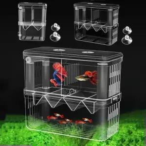 구피 열대어 부화통 번식함 격리통 치어통 소형 2칸