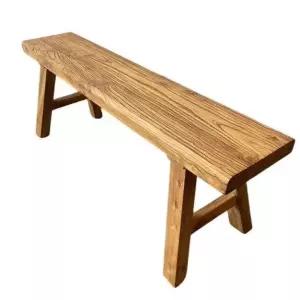 빈티지 원목 벤치 의자 카페 식탁용 긴 스툴 고급 가구 80cm