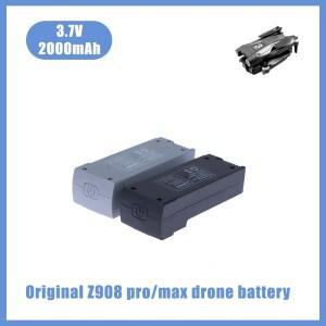 3.7V 2000mAh  Z908 Pro Max 드론 배터리 PRO MAX RC 비행기 그레이 블랙 리포
