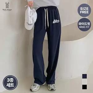 [BFL]3종세트 벨라도나 여성 가을 와이드 밴딩팬츠 도톰 트레이닝 츄리닝 BLN25_P198s3