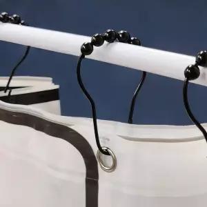 커텐 커튼 블랙 설치 부자재 부드러운 링 고리 구슬