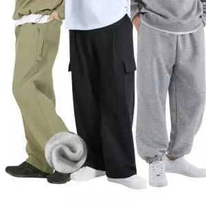 벤티브 남성 기모 트레이닝 조거 와이드 후드 맨투맨 아노락 밴딩 반바지 면바지 M~4XL 빅사이즈