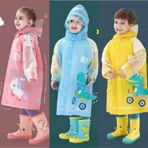 투나이언 공룡 유니콘 캐릭터 아동 우비/초등학생 우비/키즈 레인코트 우의 /어린이 비옷 TN90K