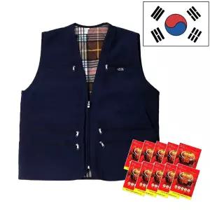 국내생산 더노블페이스 핫팩조끼(핫팩10개포함) 남성 여성 발열조끼 온열 보온 난방