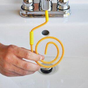 [갓샵]신형 플렉시 스네이크 하수구뚫는기계 세면대뚫는방법 뚫어뻥 뚜러뻥 청소기 머리카락 청소 세면...