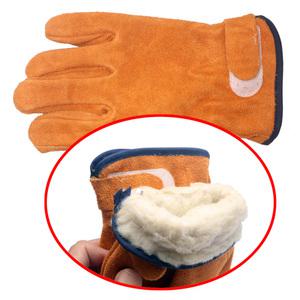 방한 가죽 장갑/소가죽/솜 기모/겨울/작업/용접/알곤