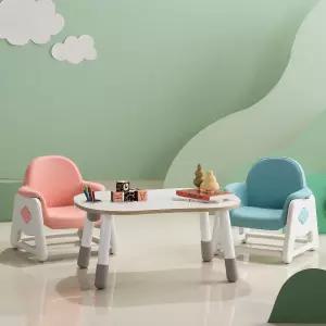 리바트 뚜뚜 키즈책상의자세트 핑크,블루 택1