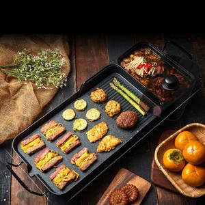 와이드 고기불판 캠핑용 3in1 멀티그릴 전기 후라이팬